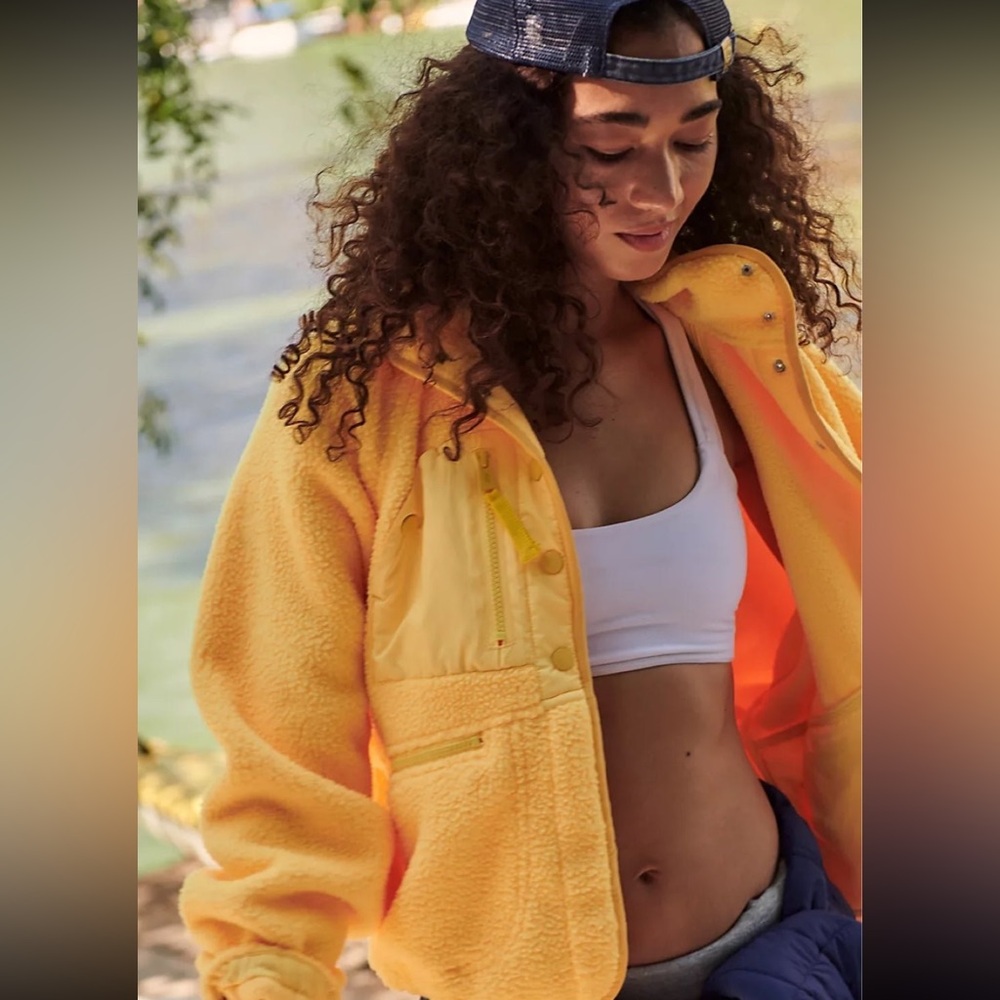 fp movement hit the slopes Yellow Fleece Jacket - Picture 2 of 6
